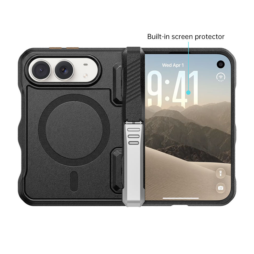 ARMOR-X iPhone Duo Military Grade Protective Case. Elevated bezels and a raised camera guard help protect the screen and lens from scratches and surface contact.