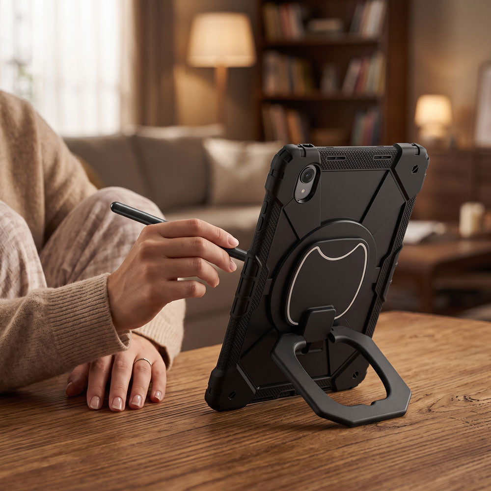 COD-LN-TB390 | Lenovo Idea Tab Pro (Gen 2) TB390 | Rugged Case with Kick-Stand &amp; Folding Grip