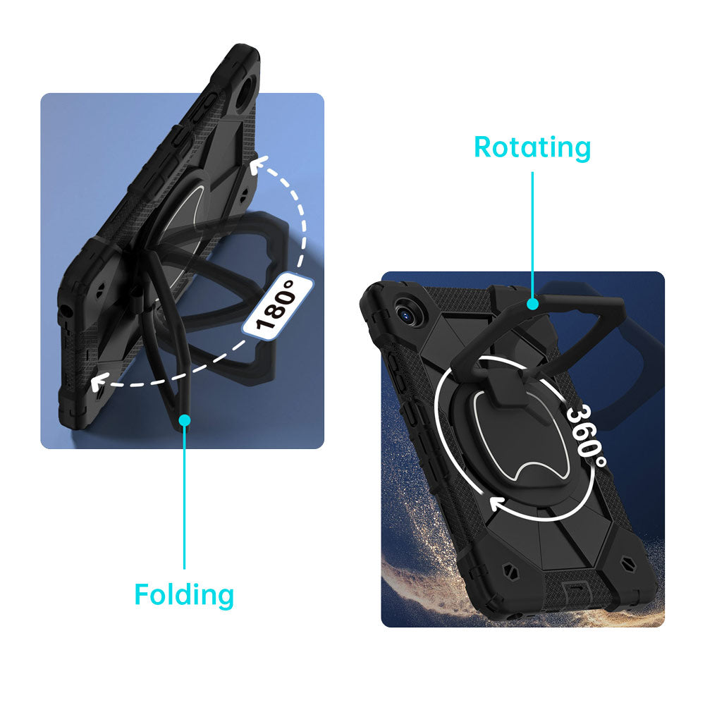 COD-LN-K9 | Lenovo Tab K9 / Lenovo Tab One TB305 | Rugged Case with Kick-Stand &amp; Folding Grip