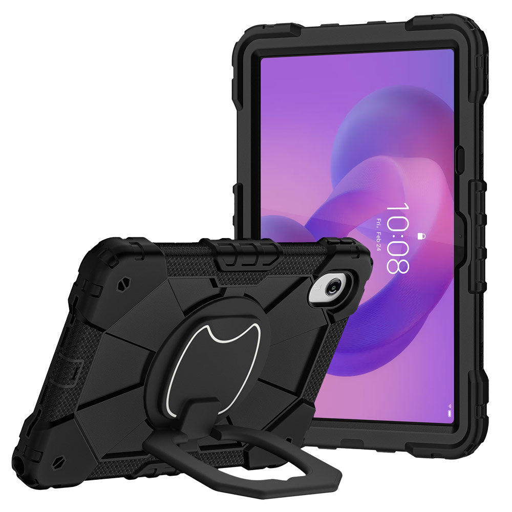 ARMOR-X Lenovo Tab K11 (Gen 2) / Lenovo Idea Tab ( 11" TB336 ) Rugged Case with Kick-Stand &amp; Folding Grip. This case combines heavy-duty 3-layer protection with a versatile 360° rotating kickstand and 180° folding grip for secure one-handed use and hands-free viewing. Raised bezels help protect the screen and camera from everyday scratches, while precision cutouts, integrated dust covers, and a reinforced shoulder strap attachment ensure reliable performance wherever work or adventure takes you.
