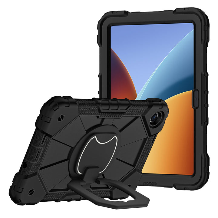 ARMOR-X Xiaomi Redmi Pad 2 9.7 / 9.7 4G Rugged Case with Kick-Stand &amp; Folding Grip. 
This rugged tablet case combines heavy-duty 3-layer protection with a versatile 360° rotating kickstand and 180° folding grip for secure one-handed use and hands-free viewing. Raised bezels help protect the screen and camera from everyday scratches, while precision cutouts, integrated dust covers, and a reinforced shoulder strap attachment ensure reliable performance wherever work or adventure takes you.