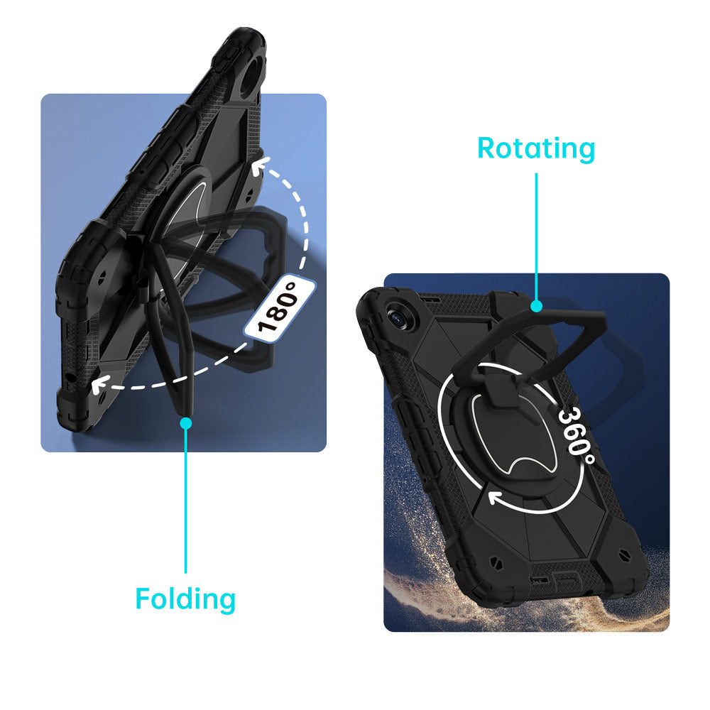 COD-Mi-RMP2-9.7 | Xiaomi Redmi Pad 2 9.7 / 9.7 4G | Rugged Case with Kick-Stand &amp; Folding Grip