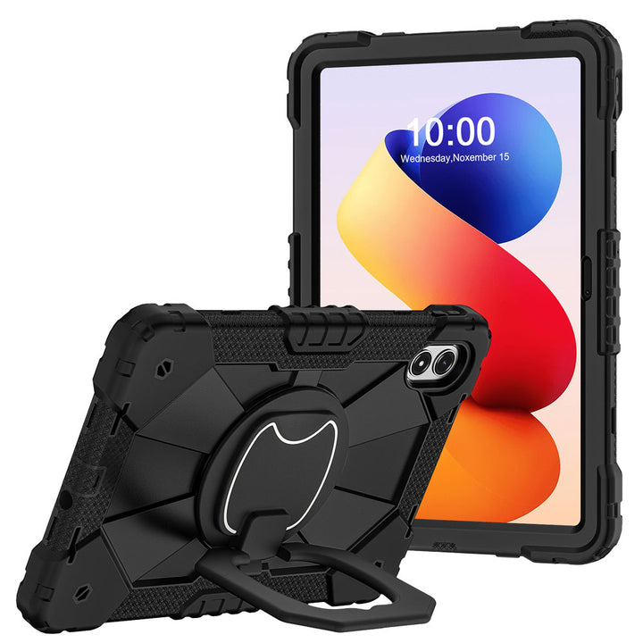 ARMOR-X Xiaomi Redmi Pad 2 Pro Rugged Case with Kick-Stand &amp; Folding Grip. 
This rugged tablet case combines heavy-duty 3-layer protection with a versatile 360° rotating kickstand and 180° folding grip for secure one-handed use and hands-free viewing. Raised bezels help protect the screen and camera from everyday scratches, while precision cutouts, integrated dust covers, and a reinforced shoulder strap attachment ensure reliable performance wherever work or adventure takes you.