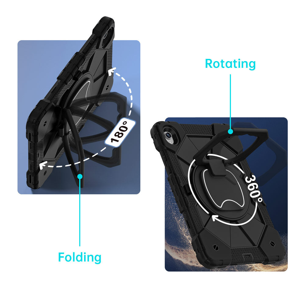 COD-SS-X730 | Samsung Galaxy Tab S11 SM-X730 / X736 / X738 | Rugged Case with Kick-Stand &amp; Folding Grip