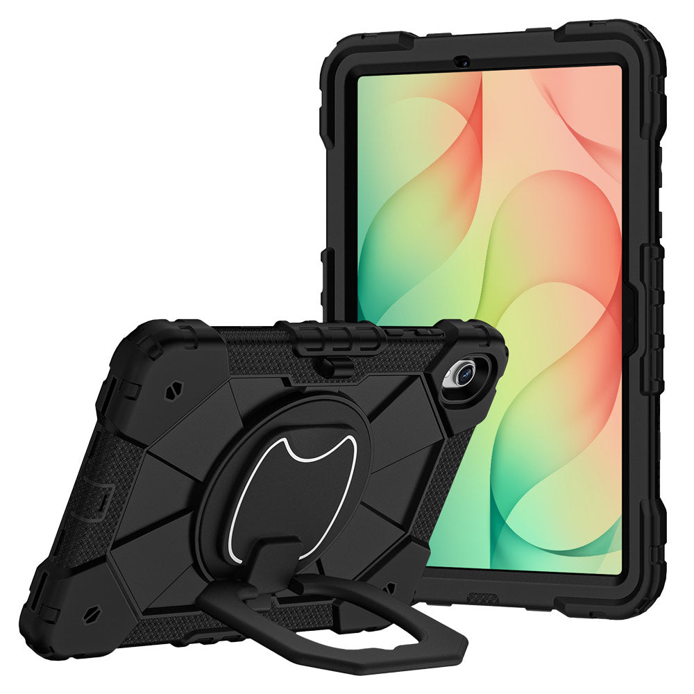 ARMOR-X Samsung Galaxy Tab S12+ S12 Plus SM-X840 / X846 / X848 Rugged Case with Kick-Stand &amp; Folding Grip. This case combines heavy-duty 3-layer protection with a versatile 360° rotating kickstand and 180° folding grip for secure one-handed use and hands-free viewing. Raised bezels help protect the screen and camera from everyday scratches, while precision cutouts, integrated dust covers, and a reinforced shoulder strap attachment ensure reliable performance wherever work or adventure takes you.