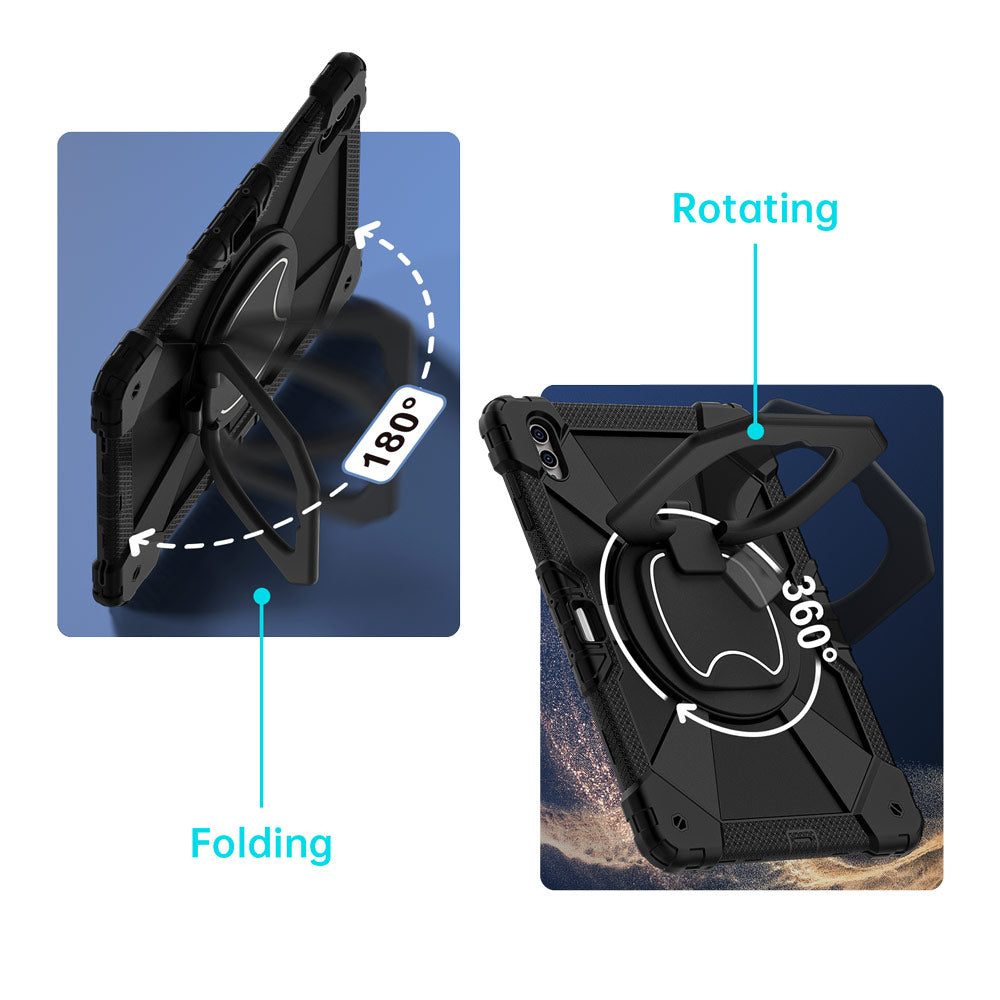 COD-SS-X930 | Samsung Galaxy Tab S12 Ultra SM-X940 / X946 | Rugged Case with Kick-Stand &amp; Folding Grip
