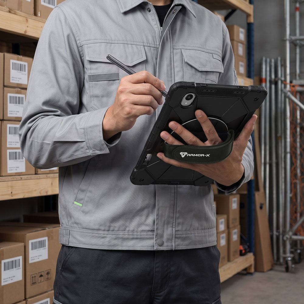 CTD-LN-TB390 | Lenovo Idea Tab Pro (Gen 2) TB390 | Rugged Case with Kick-Stand &amp; Hand Strap