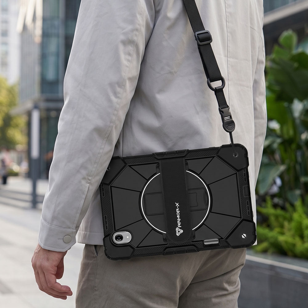 CTD-LN-TB390 | Lenovo Idea Tab Pro (Gen 2) TB390 | Rugged Case with Kick-Stand &amp; Hand Strap