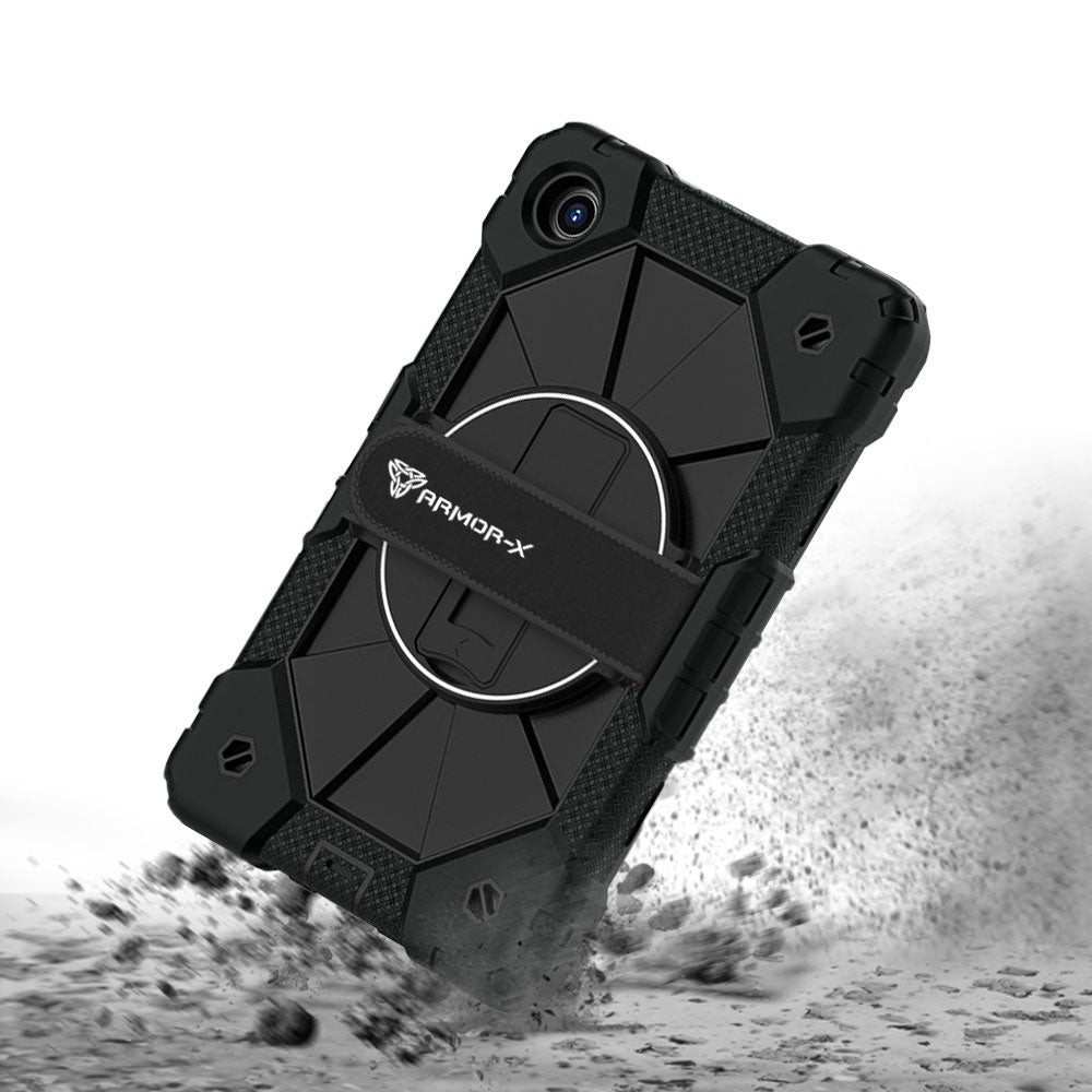 CTD-LN-K9 | Lenovo Tab K9 / Lenovo Tab One TB305 | Rugged Case with Kick-Stand &amp; Hand Strap