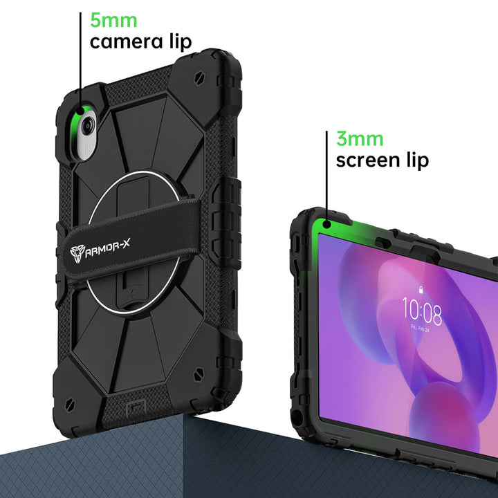 CTD-LN-TB336 | Lenovo Tab K11 (Gen 2) / Lenovo Idea Tab ( 11" TB336 ) | Rugged Case with Kick-Stand &amp; Hand Strap