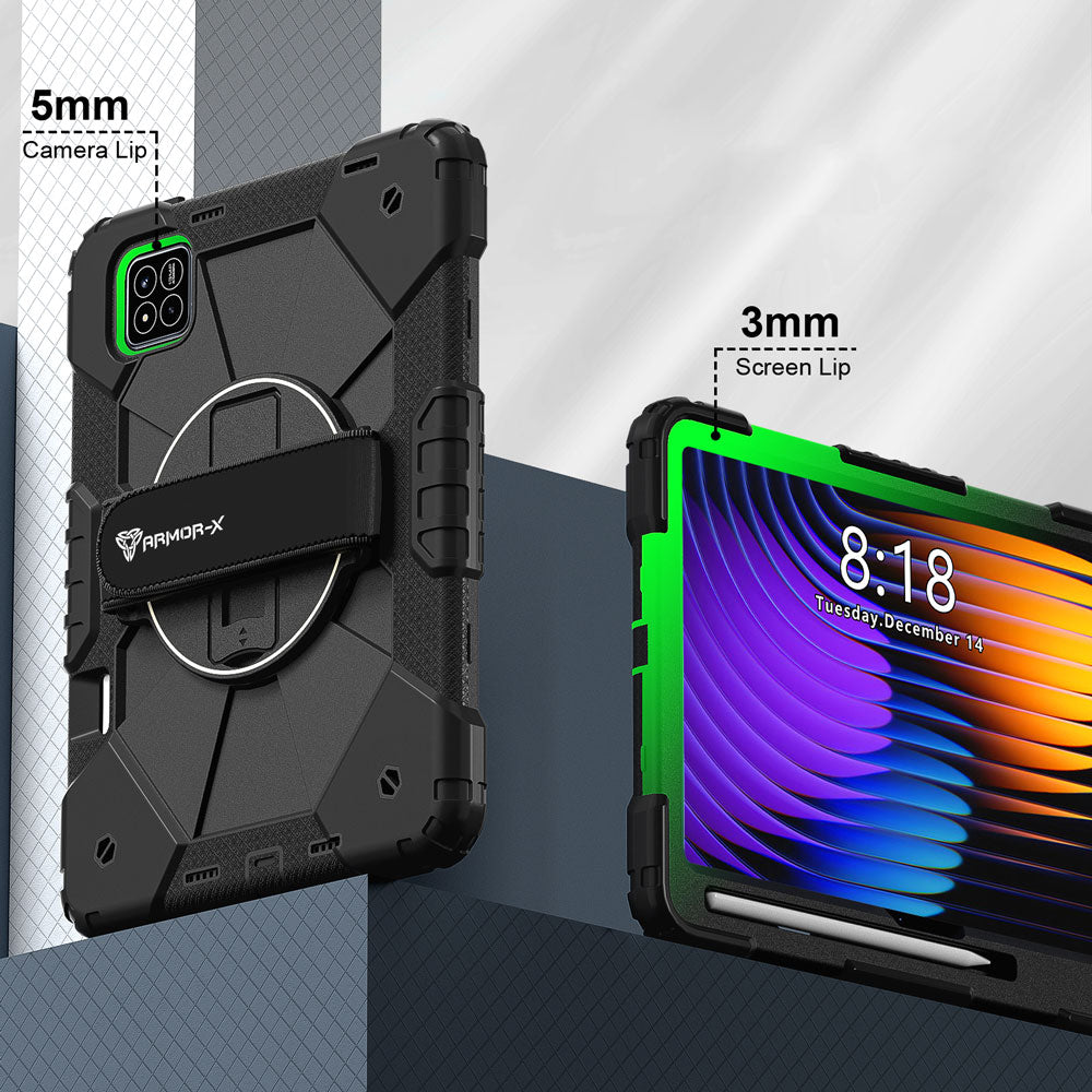 CTD-Mi-PAD7 | Xiaomi Pad 7 / 7 Pro | Rugged Case with Kick-Stand &amp; Hand Strap