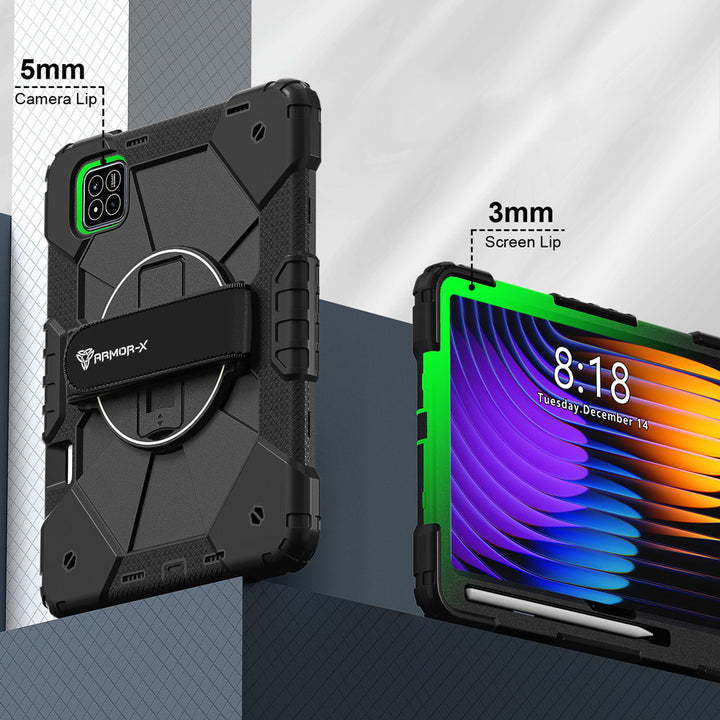 CTD-Mi-PAD7 | Xiaomi Pad 7 / 7 Pro | Rugged Case with Kick-Stand &amp; Hand Strap