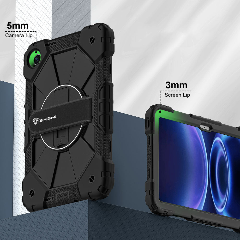 CTD-Mi-RMP2-9.7 | Xiaomi Redmi Pad 2 9.7 / 9.7 4G | Rugged Case with Kick-Stand &amp; Hand Strap