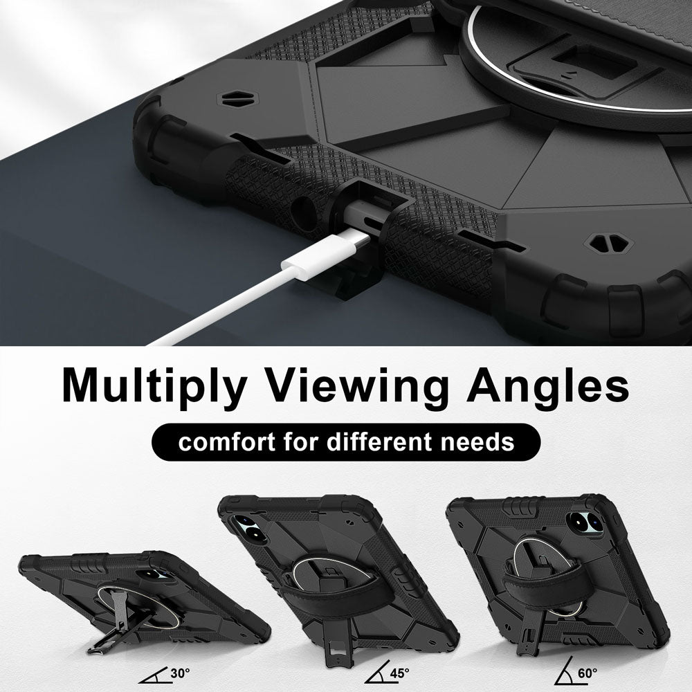 CTD-Mi-RMPPR | Xiaomi Redmi Pad Pro / Pro 5G / POCO Pad | Rugged Case with Kick-Stand &amp; Hand Strap