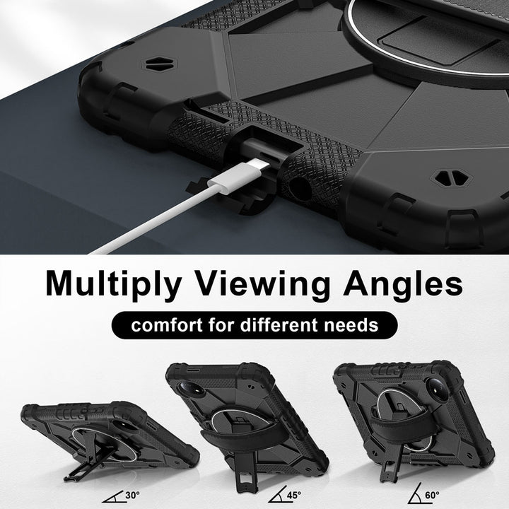 CTD-Mi-RMPSE-8.7 | Xiaomi Redmi Pad SE 8.7 / Redmi Pad SE 8.7 4G | Rugged Case with Kick-Stand &amp; Hand Strap
