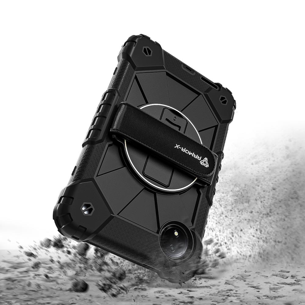 CTD-Mi-RMPSE-8.7 | Xiaomi Redmi Pad SE 8.7 / Redmi Pad SE 8.7 4G | Rugged Case with Kick-Stand &amp; Hand Strap