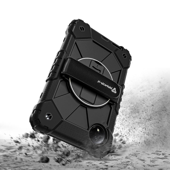 CTD-Mi-RMPSE-8.7 | Xiaomi Redmi Pad SE 8.7 / Redmi Pad SE 8.7 4G | Rugged Case with Kick-Stand &amp; Hand Strap