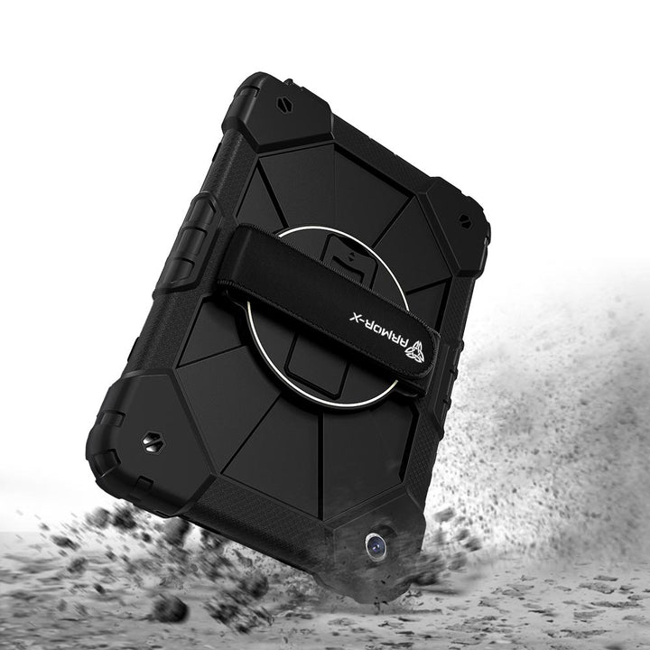 CTD-SS-X210 | Samsung Galaxy Tab A9+ A9 Plus ( 11" ) SM-X210 / SM-X215 / SM-X216 | Rugged Case with Kick-Stand &amp; Hand Strap