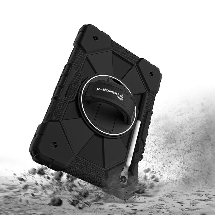 CTD-SS-X710 | Samsung Galaxy Tab S9 SM-X710 / X716 / X718 | Rugged Case with Kick-Stand &amp; Hand Strap