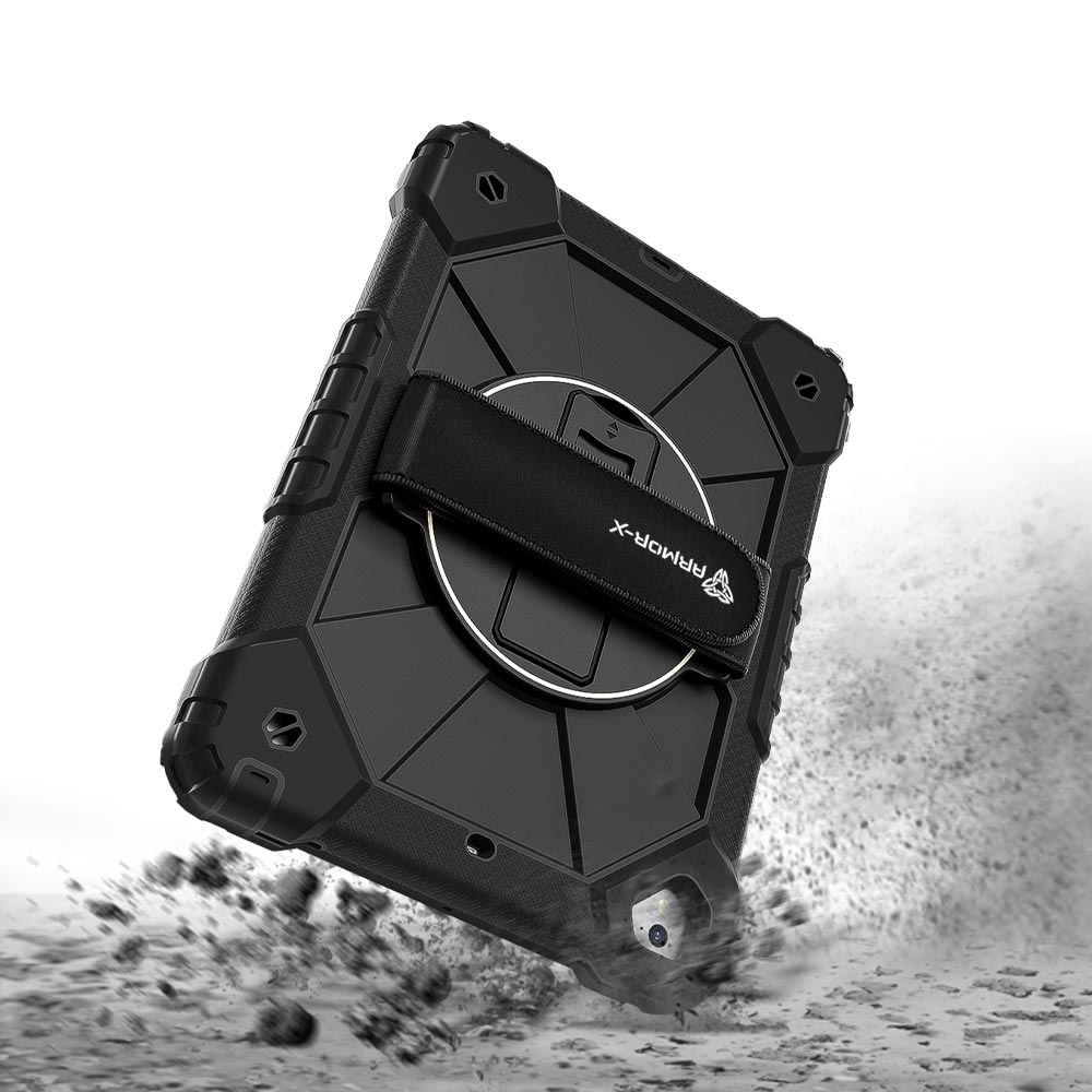 CTD-iPad-PR1 | iPad Pro 9.7 2016 | Rugged Case with Kick-Stand &amp; Hand Strap