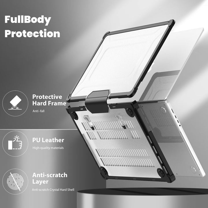 ARMOR-X MacBook Pro 16" 2021 / 2023 (M1 Pro/Max A2485 / M2 A2780 / M3 A2991) Heavy Duty Slim Hard Shell Dual Layer Protective Cover.