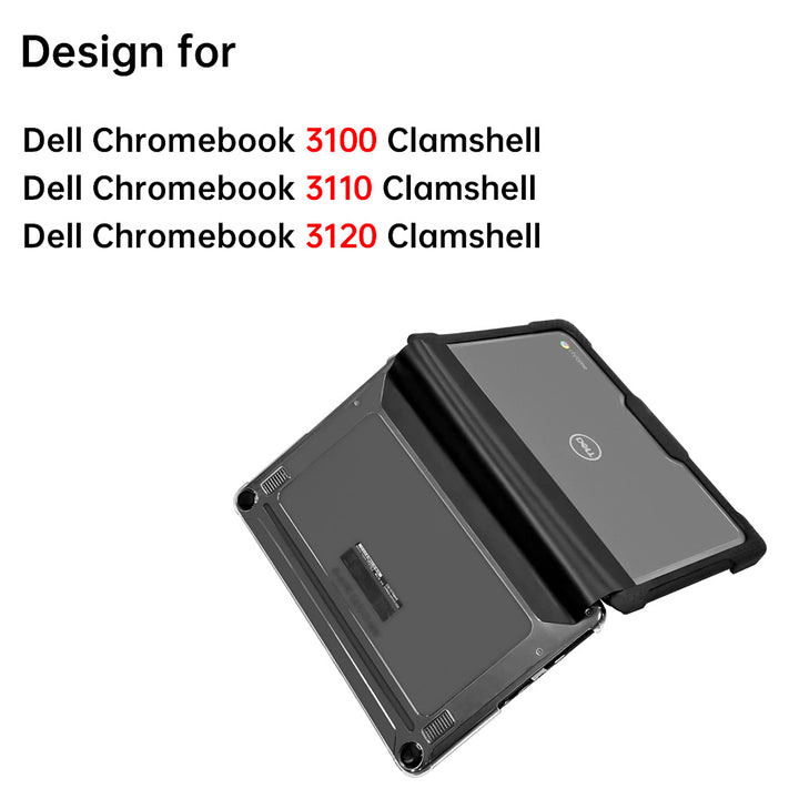 CVM-DELL-K11 | Dell Chromebook 3120 Clamshell / 3110 Clamshell /  3100 Clamshell | Heavy Duty Military Grade Rugged Case