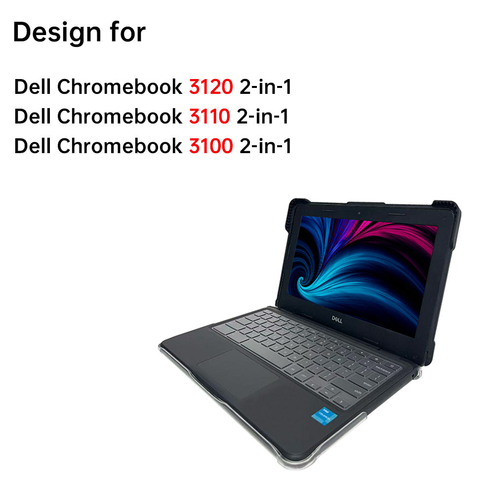 CVM-DELL-K12 | Dell Chromebook 3120 2-in-1 / 3110 2-in-1 /  3100 2-in-1 | Heavy Duty Military Grade Rugged Case