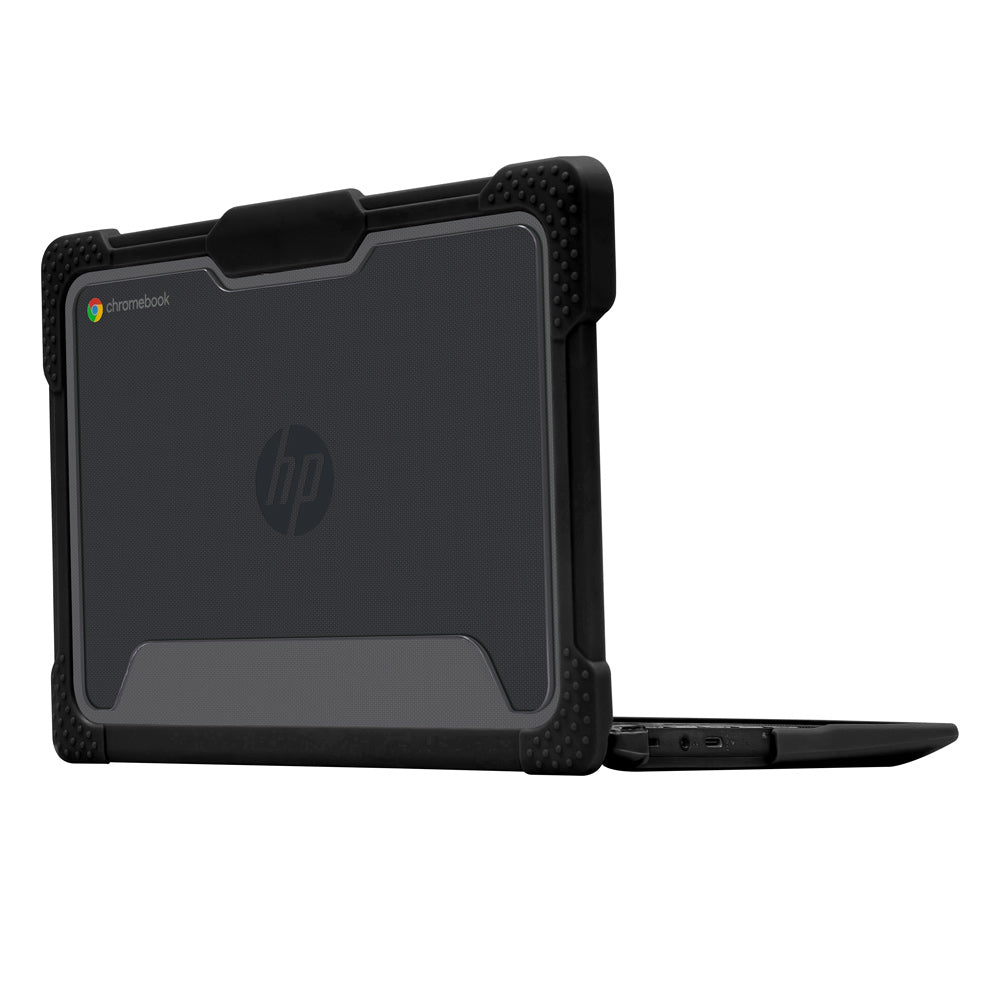 ARMOR-X HP Fortis G1i 11 Chromebook Clamshell & HP Fortis 11 G10 Chromebook / G9 Q Chromebook & HP Chromebook 11 G9 EE / G8 EE & HP Chromebook 11MK G9 EE / 11A G8 EE Heavy Duty Military Grade Rugged Case. It is engineered to withstand drops of up to 1.2 meters (4 feet), protecting your laptop from accidental scuffs, scratches, bumps, and other impacts