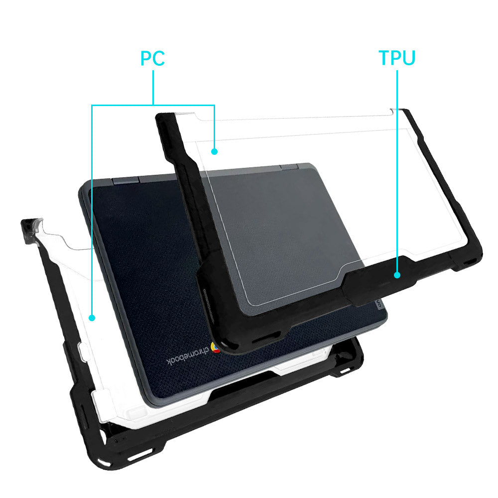 CVM-LN-K21 | Lenovo 100e Chromebook Gen 4 (82W) / 100w Gen 4 | Heavy Duty Military Grade Rugged Case