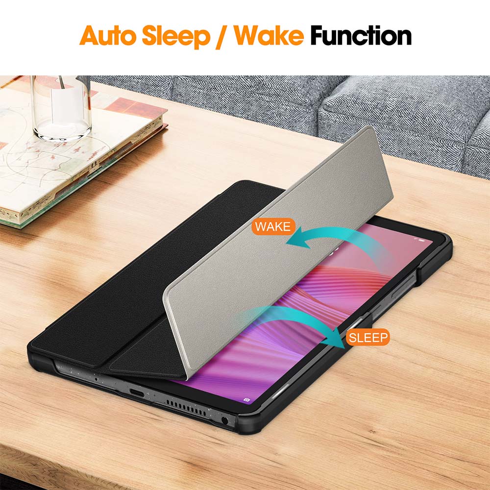 ARMOR-X Lenovo Tab K9 / Lenovo Tab One TB305 shockproof case, impact protection cover. Auto sleep / wake function.