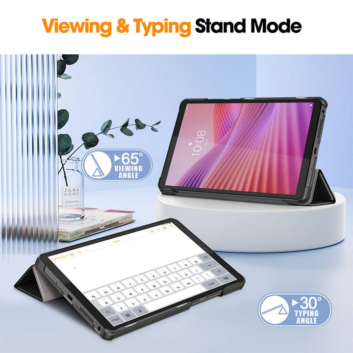 ARMOR-X Lenovo Tab K9 / Lenovo Tab One TB305 Smart Tri-Fold Stand Magnetic PU Cover.