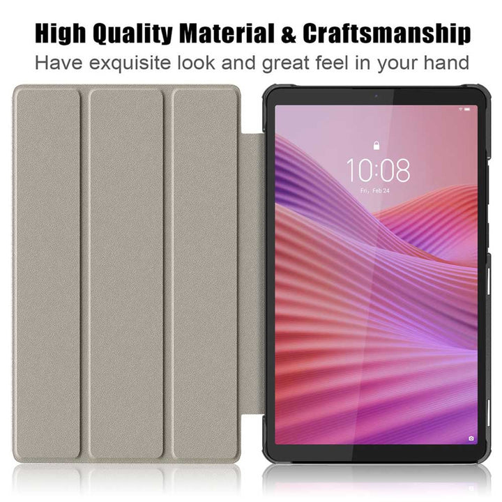 ARMOR-X Lenovo Tab K9 / Lenovo Tab One TB305 Smart Tri-Fold Stand Magnetic PU Cover. With high quality material & craftsmanship.