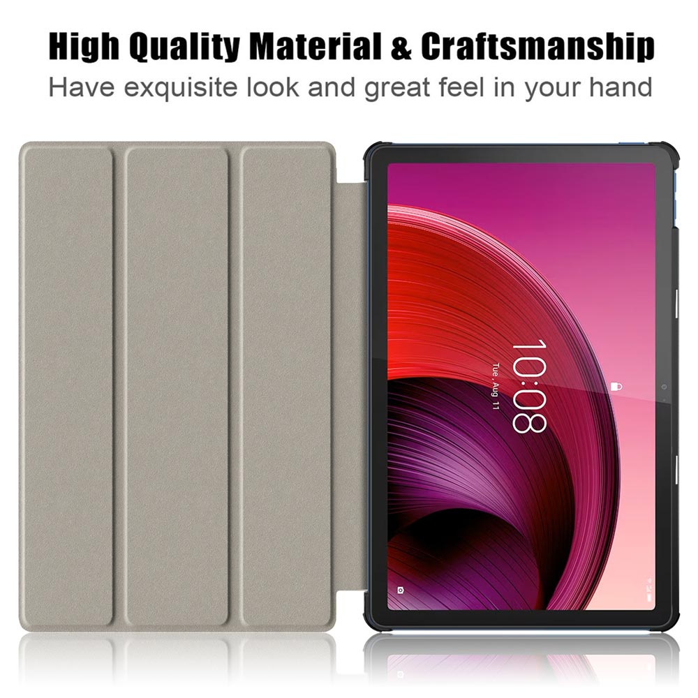ARMOR-X Lenovo Tab M10 5G TB360 Smart Tri-Fold Stand Magnetic PU Cover. With high quality material & craftsmanship.