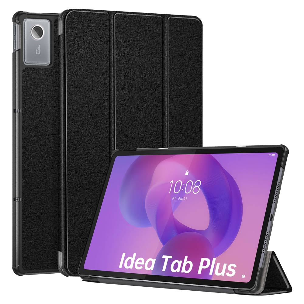 ARMOR-X Lenovo Tab K12 TB361 / Lenovo Idea Tab Plus ( 12.1" TB361 ) shockproof case, impact protection cover. Smart Tri-Fold Stand Magnetic PU Cover. Hand free typing, drawing, video watching.