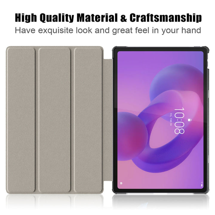 ARMOR-X Lenovo Tab K12 TB361 / Lenovo Idea Tab Plus ( 12.1" TB361 ) Smart Tri-Fold Stand Magnetic PU Cover. With high quality material &amp; craftsmanship.