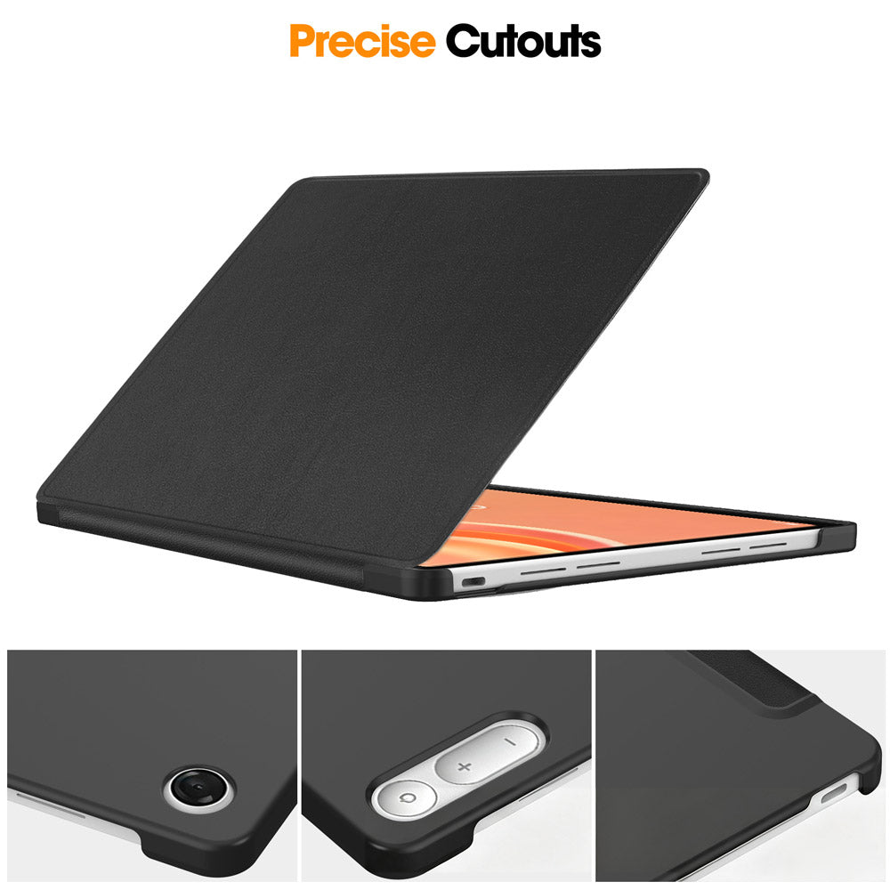 ARMOR-X Lenovo Tab Plus (Gen 2) TB355 Smart Folio Case with PU Leather Cover. Precisely engineered cutouts ensure full access to all ports, cameras, and speakers.