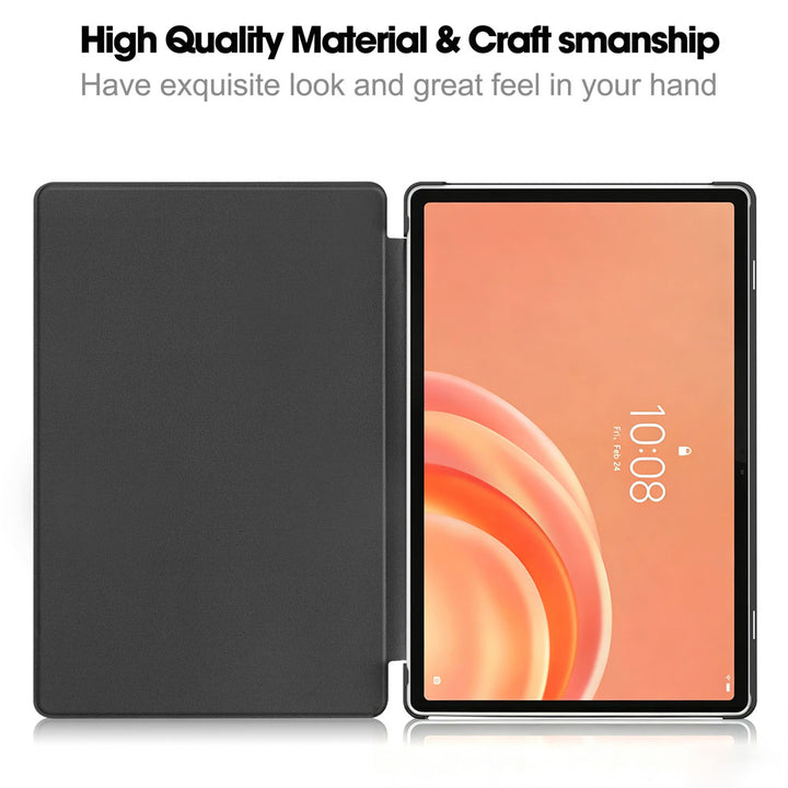 ARMOR-X Lenovo Tab Plus (Gen 2) TB355 Smart Folio Case with PU Leather Cover. Crafted with a durable PU leather exterior, soft microfiber lining, and a rigid PC back shell for reliable everyday protection.