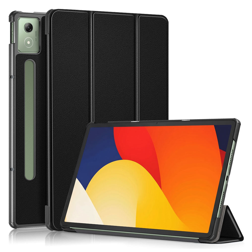 ARMOR-X Motorola Moto Pad 60 Pro shockproof case, impact protection cover. Smart Tri-Fold Stand Magnetic PU Cover. Hand free typing, drawing, video watching.