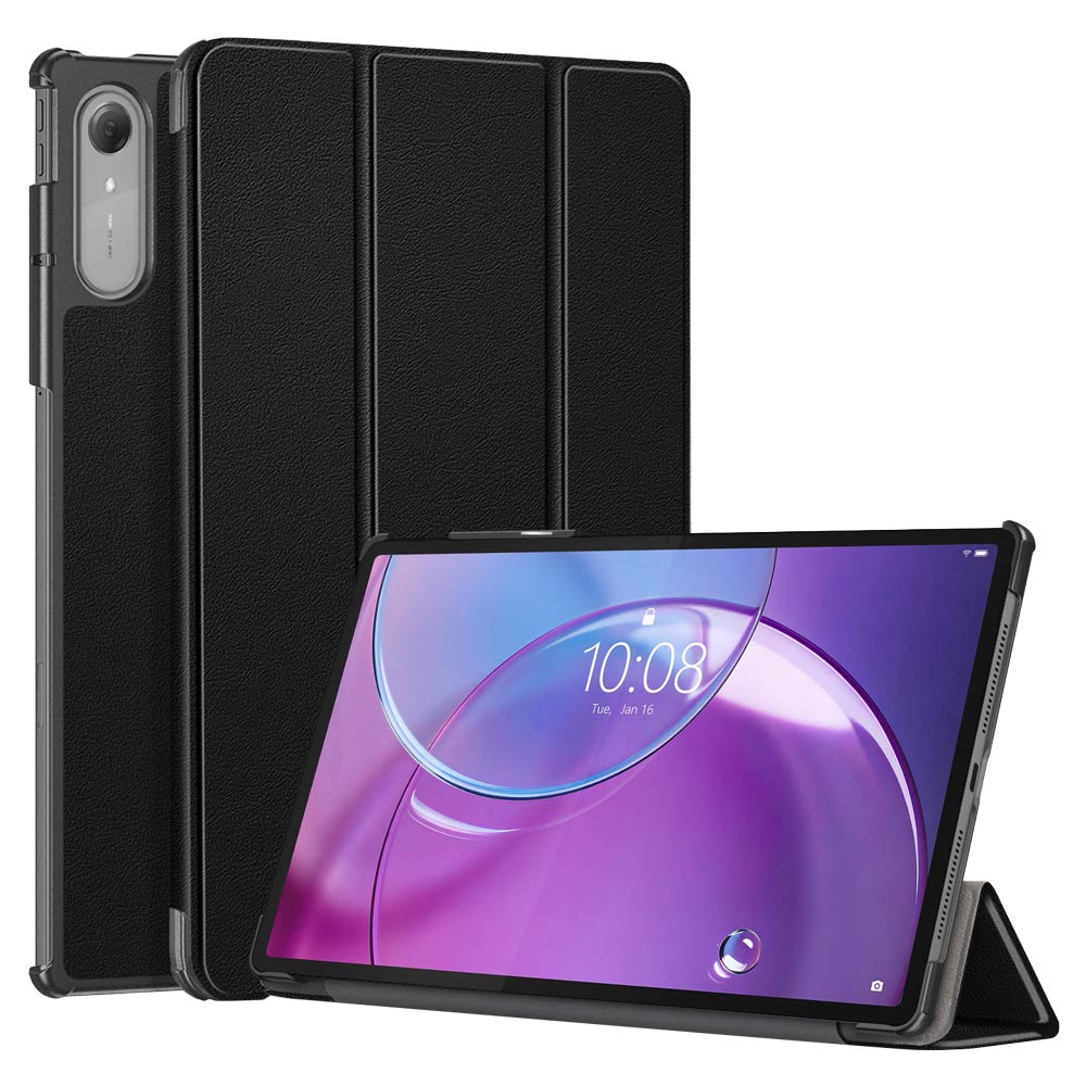 ARMOR-X Lenovo Idea Tab Pro (Gen 2) TB390 shockproof case, impact protection cover. Smart Tri-Fold Stand Magnetic PU Cover. Hand free typing, drawing, video watching.