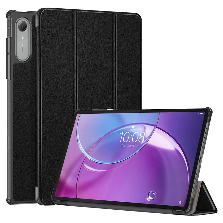 ARMOR-X Lenovo Idea Tab Pro (Gen 2) TB390 shockproof case, impact protection cover. Smart Tri-Fold Stand Magnetic PU Cover. Hand free typing, drawing, video watching.