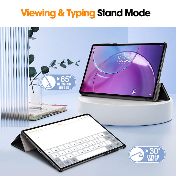 ARMOR-X Lenovo Idea Tab Pro (Gen 2) TB390 Smart Tri-Fold Stand Magnetic PU Cover.