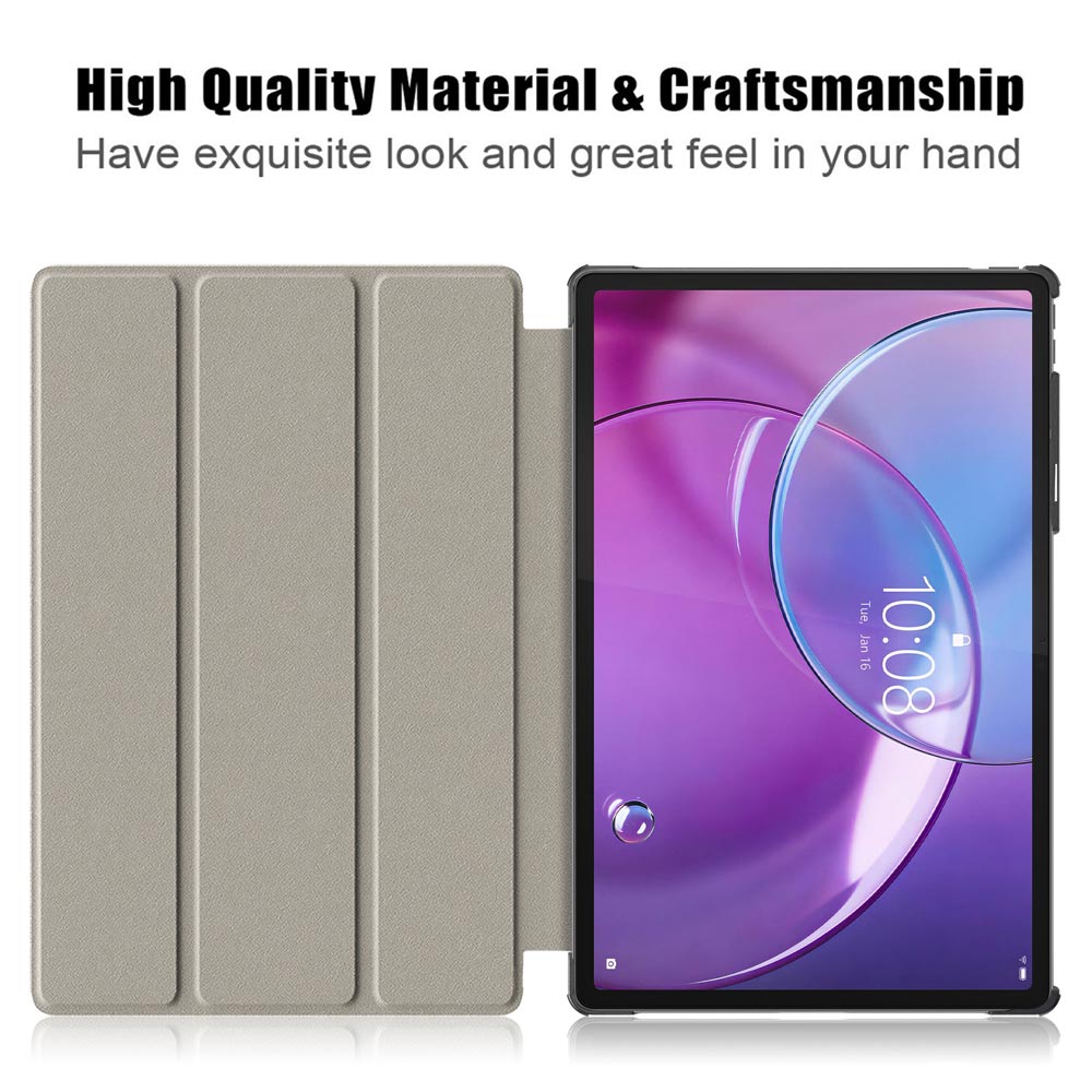 ARMOR-X Lenovo Idea Tab Pro (Gen 2) TB390 Smart Tri-Fold Stand Magnetic PU Cover. With high quality material &amp; craftsmanship.