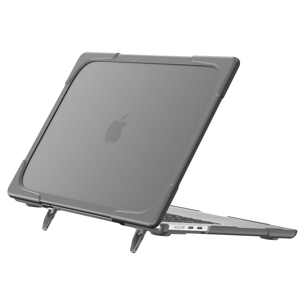 ARMOR-X Macbook Air 15" 2023 M2 (A2941) shockproof cases with a built-in kickstand, bringing better visual experience and helps to relieve neck strain.