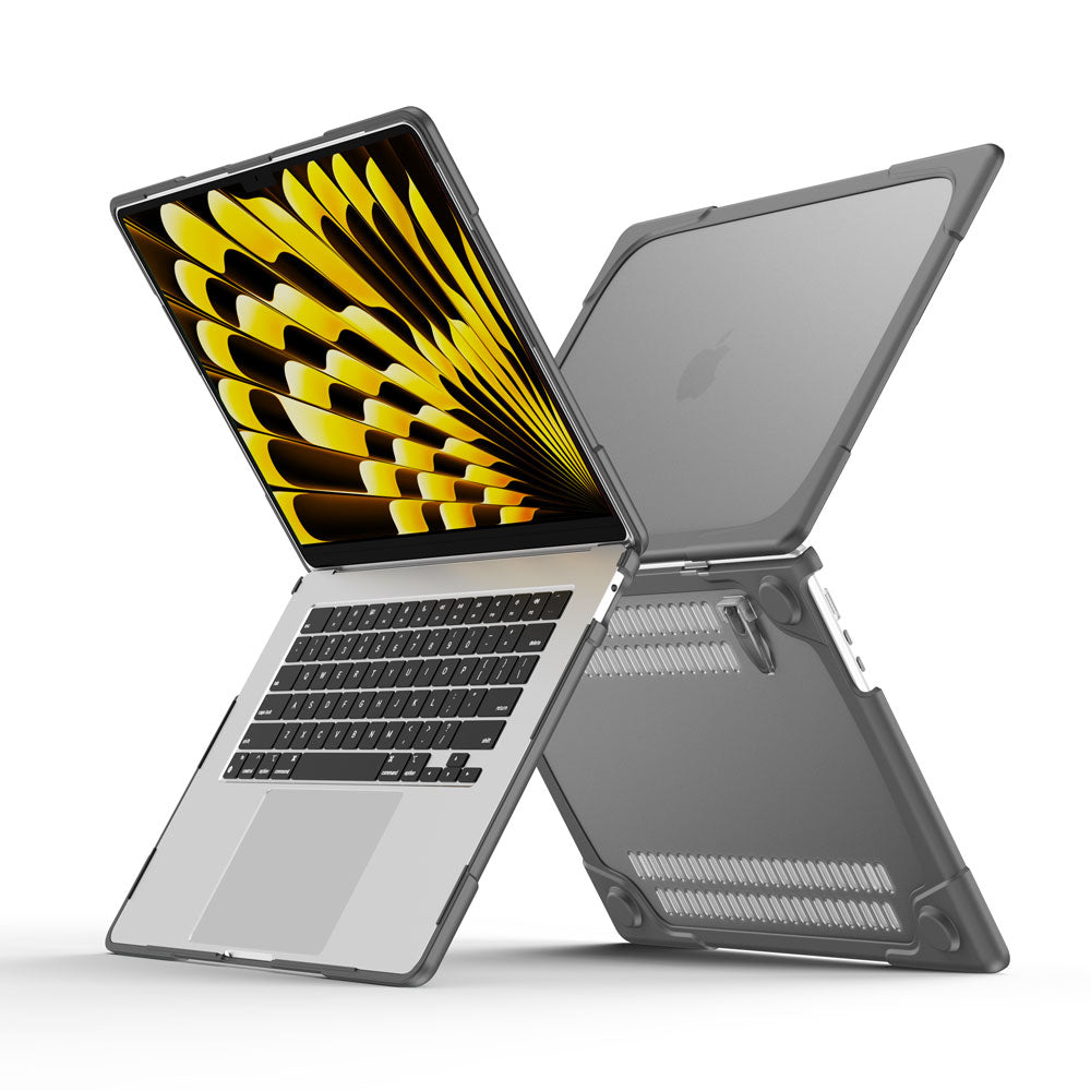 ARMOR-X Macbook Air 15" 2023 M2 (A2941) shockproof cases. Military-Grade Rugged Design with best drop proof protection.