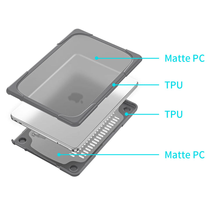 ARMOR-X MacBook Neo (A3404) Heavy Duty Slim Hard Shell Dual Layer Protective Cover.