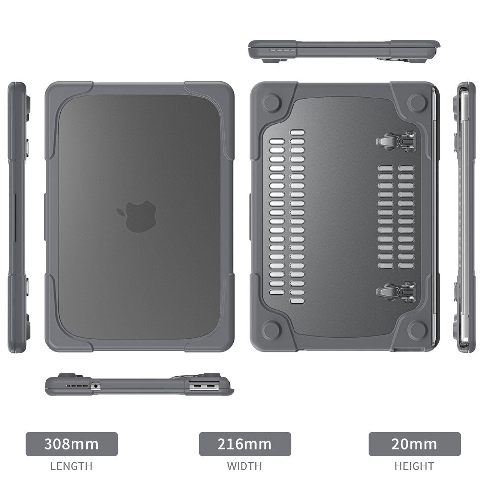 Cod Hard Shell Code Rise CVR-MB-NEO-GY | MacBook Neo (A3404) | Heavy Duty Slim Hard Shell Dual ...