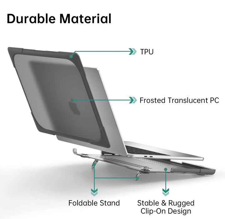 ARMOR-X MacBook Neo (A3404) shock proof cases. Made of high-quality TPU + PC material, not only shockproof and durable, but also comfortable to touch.