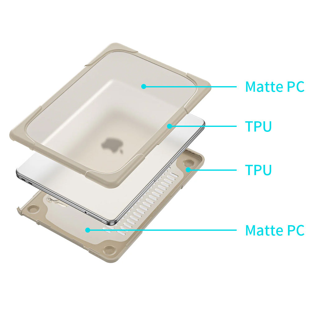 ARMOR-X MacBook Neo (A3404) Heavy Duty Slim Hard Shell Dual Layer Protective Cover.