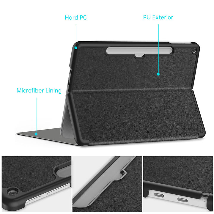 CVR-MS-SFPR12 | Microsoft Surface Pro 12-inch Copilot+ PC | Smart Folio Case with PU Leather Cover