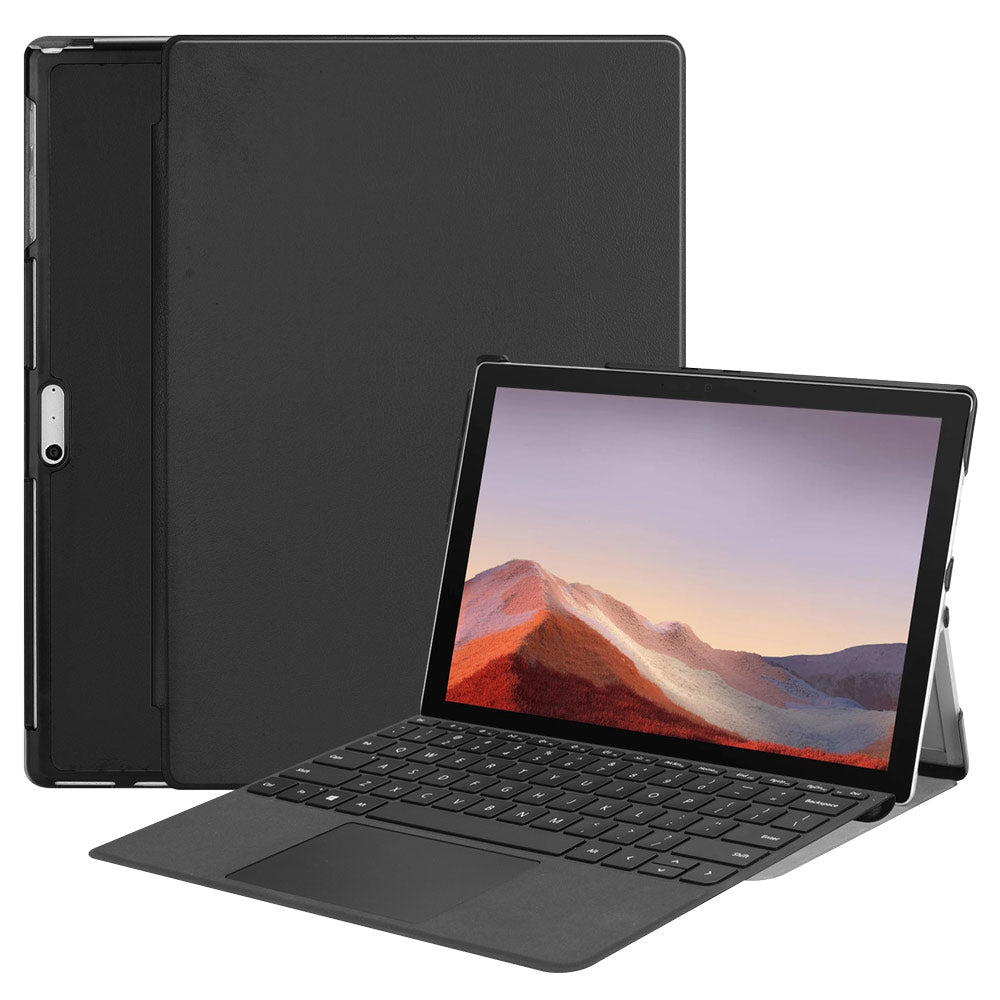 ARMOR-X Microsoft Surface Pro 7 / 7 Plus / 6 / 5 / 4 Smart Folio Case with PU Leather Cover.
